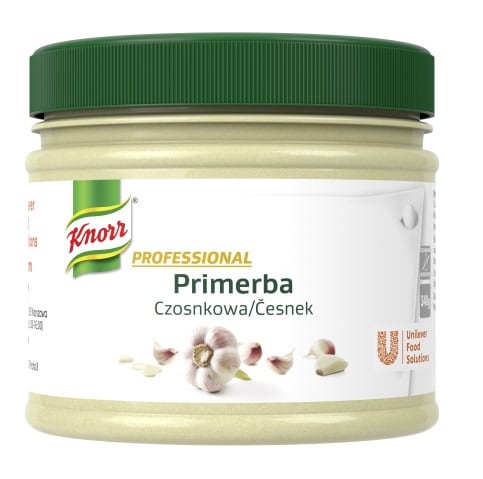 Knorr Professional Primerba czosnkowa 0,34 kg - Primerba czosnkowa zapewnia bogaty smak i aromat czosnku przez cały rok.